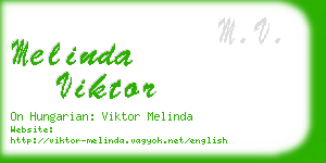 melinda viktor business card